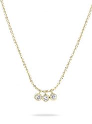 Tamaris Srebrny naszyjnik z elementami ozdobnymi - dł. 45 cm rozmiar: onesize. Szare naszyjniki Tamaris, z cyrkonią, srebrne. Za 192.33 zł.