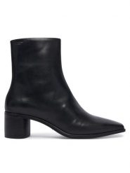 Vagabond Shoemakers Botki Fay 6100-001-20 Czarny. Czarne botki Vagabond Shoemakers, bez wzorów, ze skóry, bez obcasa, na słupku, bez zapięcia. Za 694.99 zł.