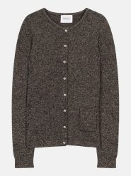 Perfect Cashmere Kaszmirowy kardigan "Amy" w kolorze szarym rozmiar: L. Szare kardigany Perfect Cashmere, l, bez wzorów, z kaszmiru. Za 423.95 zł.