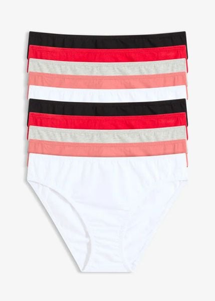 Figi (10 par). Czarne figi bonprix, bez wzorów. Za 107.99 zł.