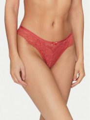 Hunkemöller Stringi Arabella 206330 Czerwony. Czerwone stringi Hunkemöller, bez wzorów, z syntetyku. Za 39.99 zł.