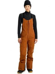 Burton Spodnie narciarskie "[ak] Kimmy GORE-TEX 2L Bib Pants" w kolorze ceglanym rozmiar: S. Brązowe spodnie dresowe Burton, l, bez wzorów, z gore-texu. Za 1,489.95 zł.