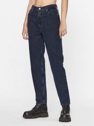 Calvin Klein Jeans Jeansy J20J221786 Granatowy Mom Fit. Niebieskie jeansy Calvin Klein Jeans, bez wzorów. Za 569.99 zł.