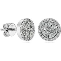PROMOCJA Złote Kolczyki - złoto 333, Diament 0,39ct. Żółte kolczyki W.KRUK, z diamentem, złote. W wyprzedaży za 1,599.00 zł.