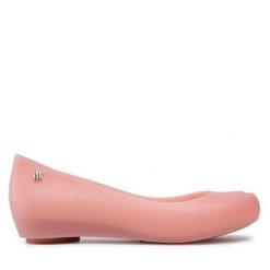Baleriny Melissa. Czerwone baleriny Melissa, bez wzorów, bez obcasa. Za 169.99 zł.