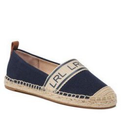 Espadryle LAUREN RALPH LAUREN. Niebieskie espadryle Lauren Ralph Lauren, bez wzorów, bez obcasa, bez zapięcia. Za 339.99 zł.