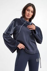 Bluza dresowa damska EA7 EMPORIO ARMANI. Bluzy EA7 Emporio Armani, l, bez wzorów, z dresówki, bez kaptura. W wyprzedaży za 427.77 zł.