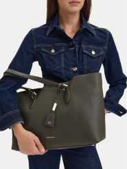 GINO ROSSI Torebka C- LDA9537 Khaki. Brązowe shopper Gino Rossi, bez wzorów, ze skóry, bez dodatków. Za 259.99 zł.