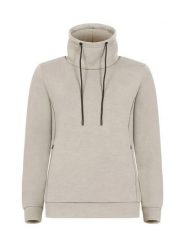 Clique Hobart Women bluza z półgolfem z tkaniny air-layer Stone. Brązowe bluzy CLIQUE, l, bez wzorów, z elastanu, bez kaptura. Za 189.82 zł.