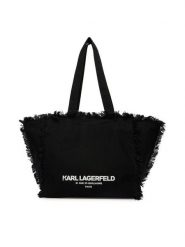 KARL LAGERFELD Torebka B2W50021 Czarny. Czarne shopper KARL LAGERFELD, bez wzorów, z materiału, bez dodatków. Za 549.99 zł.