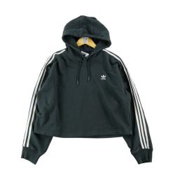 Second life - Bluza z kapturem damska Adidas Originals - Stan bardzo dobry. Czarne bluzy sportowe Adidas, l, bez wzorów, z materiału, z kapturem. Za 127.76 zł.