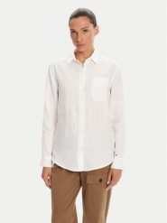 Napapijri Koszula G-Ete NP0A4IFN Biały Regular Fit. Białe koszule Napapijri, s, bez wzorów, ze lnu, bez kołnierzyka, bez ramiączek. Za 379.99 zł.