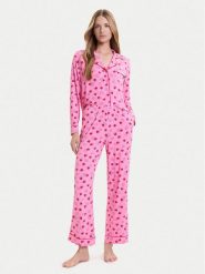 Kate Spade Piżama KSI82756 Różowy Relaxed Fit. Czerwone piżamy Kate Spade, bez wzorów, bez ramiączek. Za 509.99 zł.