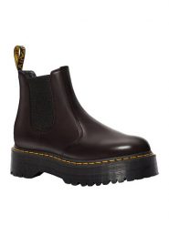 Dr. Martens Skórzane sztyblety w kolorze bordowym rozmiar: 40. Czerwone botki Dr. Martens, bez zapięcia. Za 501.57 zł.