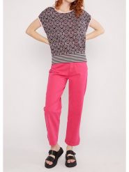 Blutsgeschwister Sweter "New Wavered" w kolorze czarno-jasnoróżowym rozmiar: XL. Czarne swetry Blutsgeschwister, xl, bez wzorów, z bawełny, bez ramiączek. Za 162.49 zł.