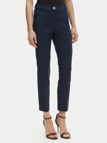 Rinascimento Spodnie materiałowe CFC0128650003 Granatowy Regular Fit. Niebieskie spodnie materiałowe Rinascimento, xs, bez wzorów, z materiału. Za 235.99 zł.