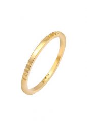 Elli Ladies Stacking Ring Ring Bandring Trend w 925 Sterling Silver Plated. Pierścionki 1 ct Damski. Szare pierścionki Elli, pozłacane. Za 168.99 zł.