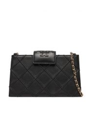 Tory Burch Torebka Fleming Mini Chain Wallet 167250 Czarny. Czarne torebki klasyczne Tory Burch, bez wzorów, ze skóry, bez dodatków. Za 2,029.00 zł.