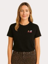 WOOOP Koszulka "Tom and Jerry Classic Faces" w kolorze czarnym rozmiar: L. Czarne bluzki Wooop, l, bez wzorów, z bawełny, bez kołnierzyka, bez ramiączek. Za 56.99 zł.