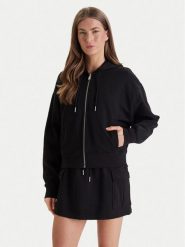 Calvin Klein Jeans Bluza Monogram LV047F208G Czarny Relaxed Fit. Czarne bluzy Calvin Klein Jeans, xl, bez wzorów, z bawełny, bez kaptura. Za 449.99 zł.