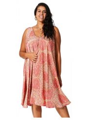 Aller Simplement Sukienka w kolorze różowym rozmiar: 42-58. Różowe sukienki Aller Simplement, bez wzorów, bez kołnierzyka, bez ramiączek, midi. Za 78.99 zł.