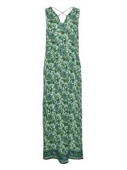 Vero Moda Sukienka w kolorze zielonym rozmiar: S. Zielone sukienki Vero Moda, na imprezę, s, bez wzorów, z wiskozy, klasyczne, bez kołnierzyka, bez ramiączek, maxi. Za 177.45 zł.