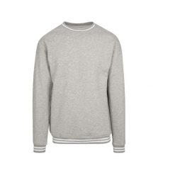 Bluza z kontrastowymi wstawkami Build Your Brand College. Białe bluzy BUILD YOUR BRAND, s, bez wzorów, bez kaptura. Za 168.50 zł.