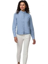 Heine Bluzka w kolorze błękitnym rozmiar: 48. Niebieskie bluzki Heine, bez wzorów, z bawełny, bez kołnierzyka, bez ramiączek. Za 78.99 zł.