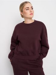 Bluza ze ściągaczami - czerwony. Czerwone bluzy Sinsay, l, bez wzorów, bez kaptura. Za 39.99 zł.