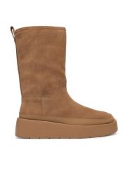 Calvin Klein Śniegowce Flatform Mid Boot Suede Wl HW0HW03181 Beżowy. Brązowe trapery i śniegowce Calvin Klein, ze skóry. Za 749.99 zł.