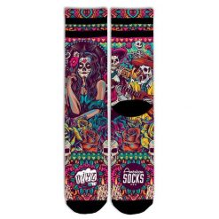 Skarpetki American Socks Dia de los Muertos. Czarne skarpety AMERICAN SOCKS, bez wzorów. Za 101.48 zł.
