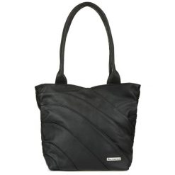 Shopperka skórzana Beltimore L38 czarna. Czarne shopper bez wzorów, ze skóry, na ramię, duże, bez dodatków. Za 208.99 zł.