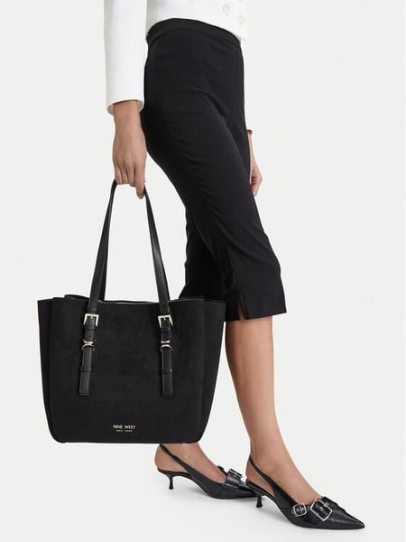 Nine West Torebka EO-STEEL ROSE-LDA9417 Czarny. Czarne torebki klasyczne Nine West, bez wzorów, z materiału, bez dodatków. Za 329.99 zł.