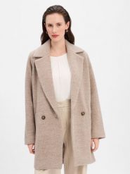 BOSS Płaszcz wełniany - Calodino2 Kobiety Wełna szary|brązowy, 40. Brązowe płaszcze Boss, bez wzorów, z materiału, bez kaptura. Za 1,599.95 zł.