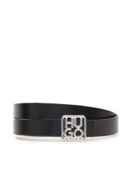 BOSS Pasek Damski 50548474 Czarny. Czarne paski Boss, bez wzorów, ze skóry. Za 329.99 zł.