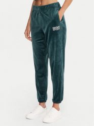 DKNY Sport Spodnie dresowe DP5P3702 Zielony Regular Fit. Zielone spodnie dresowe DKNY Sport, s, bez wzorów, z dresówki. Za 309.99 zł.