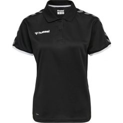Damska koszulka polo Hummel hmlAUTHENTIC Functional. Czarne bluzki Hummel, l, bez wzorów, eleganckie, bez kołnierzyka, bez ramiączek. Za 174.00 zł.