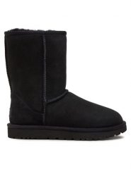 Ugg Śniegowce W Classic Short II 1016223 Czarny. Czarne trapery i śniegowce UGG, ze skóry. Za 989.99 zł.