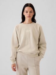 GAP Bluza w kolorze beżowym rozmiar: XS. Brązowe bluzy sportowe GAP, xs, bez wzorów, bez kaptura. Za 110.29 zł.