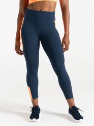 Dare 2b Legginsy sportowe "Move II" w kolorze granatowym rozmiar: 46. Niebieskie legginsy sportowe Dare 2b, bez wzorów, z materiału, outdoorowe. Za 105.95 zł.