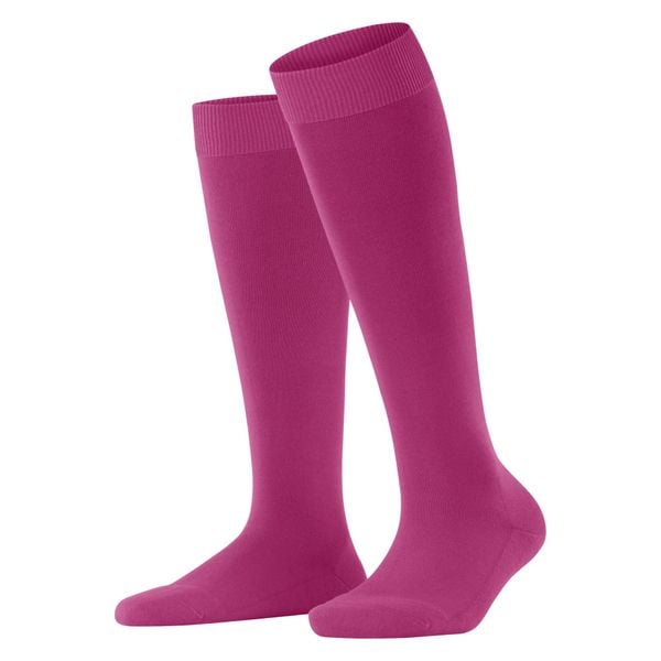 Skarpetki do kolan damskie Falke ClimaWool. Niebieskie skarpety Falke, bez wzorów, z lyocellu. Za 147.50 zł.