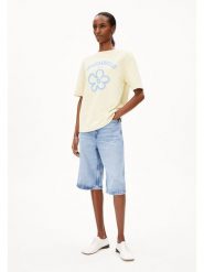 Armedangels Koszulka "Tarjaa Flowaa" w kolorze żółtym rozmiar: S. Żółte bluzki ARMEDANGELS, s, bez wzorów, z bawełny, bez kołnierzyka, bez ramiączek. Za 109.26 zł.