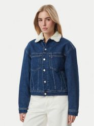 Tommy Jeans Kurtka jeansowa Archive Teddy DW0DW23519 Niebieski Regular Fit. Niebieskie kurtki Tommy Jeans, m, bez wzorów, z bawełny, bez kaptura. Za 699.99 zł.