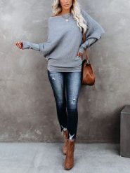 LA Angels Sweter w kolorze szarym rozmiar: M. Szare swetry LA Angels, m, bez wzorów, bez ramiączek. Za 182.72 zł.