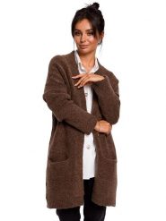 Be Wear Kardigan w kolorze brązowym rozmiar: S/M. Brązowe kardigany Be Wear, m, bez wzorów, z wełny. Za 127.65 zł.
