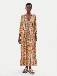 LOLA CASADEMUNT Sukienka letnia LS2516070 Kolorowy Relaxed Fit. Sukienki LOLA CASADEMUNT, na lato, s, bez wzorów, z wiskozy, bez kołnierzyka, bez ramiączek. Za 329.99 zł.