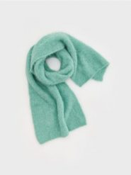 Gładki szalik z alpaki - miętowy. Zielone szaliki Reserved, bez wzorów. W wyprzedaży za 159.99 zł.