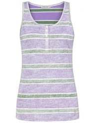 Stitch & Soul Top "Stitch and Soul" w kolorze fioletowo-zielonym rozmiar: XS. Różowe topy Stitch & Soul, xs, bez wzorów, z bawełny, bez kołnierzyka, bez ramiączek. Za 32.98 zł.
