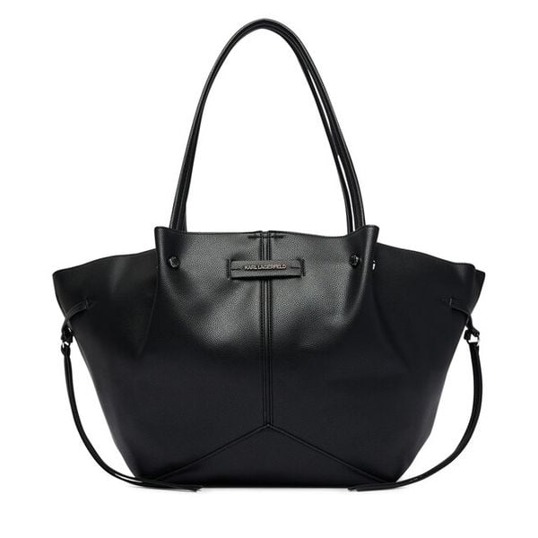 Torebka KARL LAGERFELD. Czarne shopper KARL LAGERFELD, bez wzorów, bez dodatków. Za 849.99 zł.
