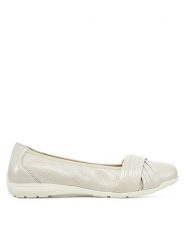 Caprice Baleriny 9-22117-44 Écru. Białe baleriny Caprice, bez wzorów, ze skóry, bez obcasa. Za 225.99 zł.